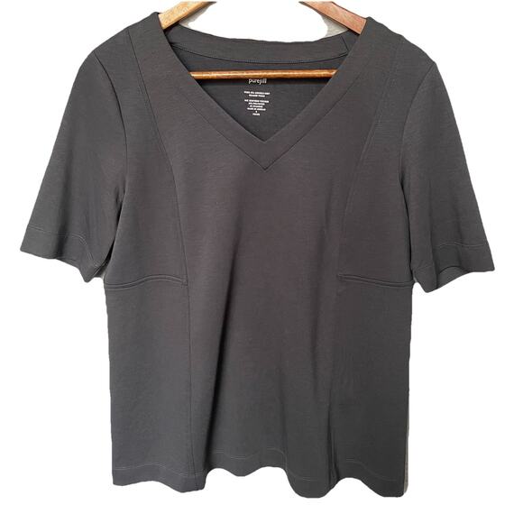 J. Jill Tops - Pure Jill J Jill Double Knit Seamed Tunic‎ Top Size Size S Stretch Beach